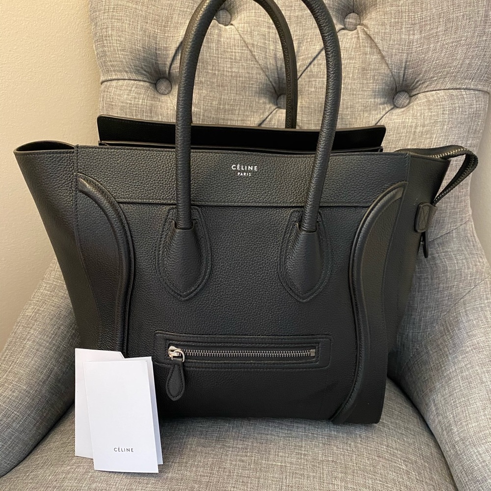 🛑Mini luggage handbag in drummed calfskin🛑